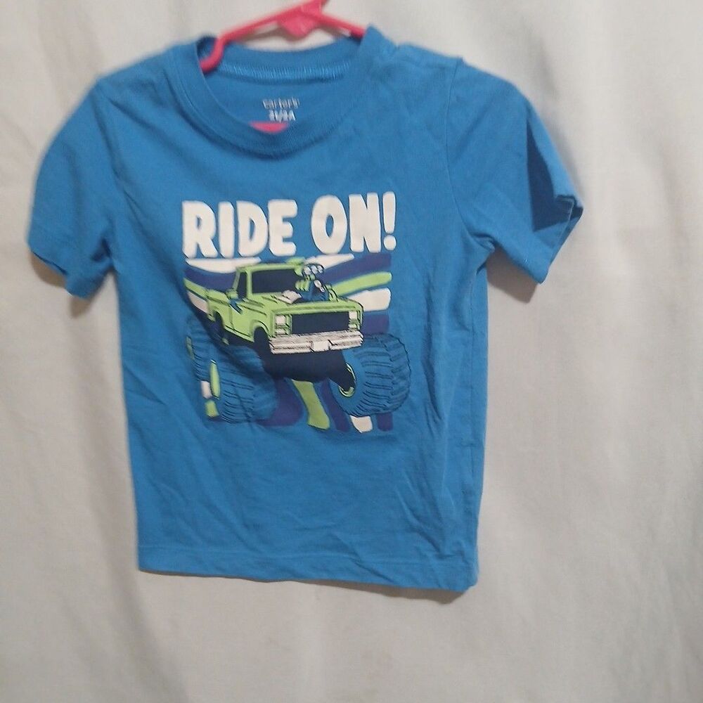Carters Boys Truck Shirt Size 2T Blue
